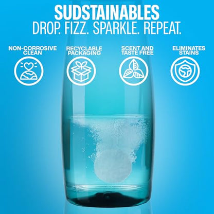 Sudstainables Water Bottle Cleaning tablets bundle with Washing Machine Cleaning tablets