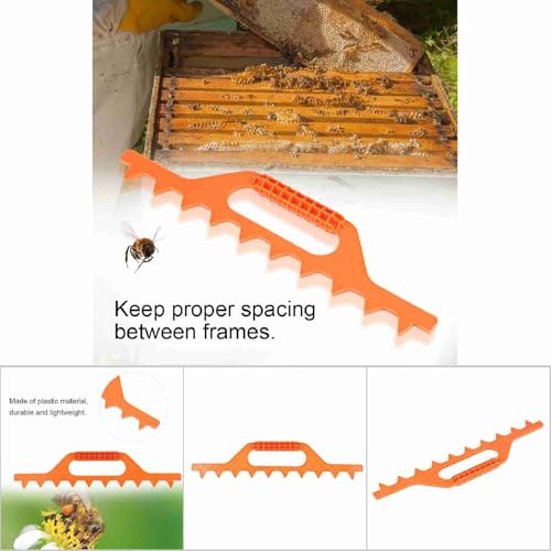 YUYTE Beehive SPACING Tool Plastic Frame Spacer Beekeeping Equipment, 7/8/9 Frames (Orange 9 Box) - color: Orange 9 Box