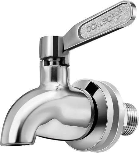 Beverage Dispenser Replacement Spigot,Oak Leaf Stainless Steel Spigot Polished Finished, Dispenser Replacement Faucet - size: 1 Pack