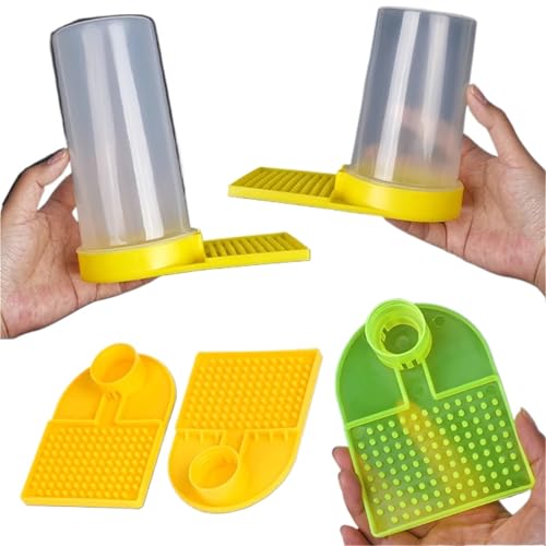 30pcs 4 Types Beekeeping Bee Feeder Honey Drinking Water Feeding Watering Bees Tools Supplies Plastic Drinker Tool | A-NO bottle - color: A-NO bottle