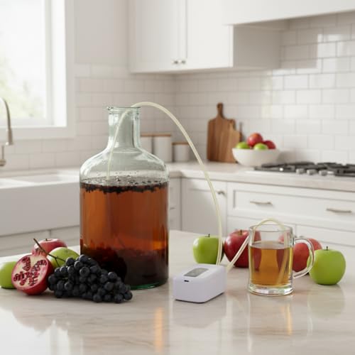 Portable Electric Auto Siphon Pump, Food Grade Self Priming Pump for Bottling Home Brew Wine,Beer,Beverages and Kombucha,Rechargeable Water Transfer Pump Kit with 6.5 Feet Hose,No Mess Leak 1L/min