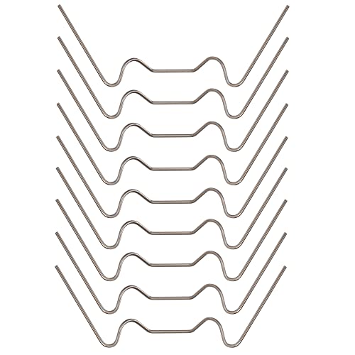 100 PCS Greenhouse Glazing Clips, Stainless Steel W Type Clip, Aluminium Greenhouse Care, W-Wire Green House Fitting - size: 100Pcs