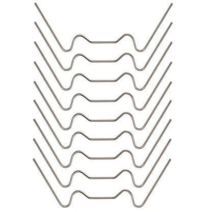 100 PCS Greenhouse Glazing Clips, Stainless Steel W Type Clip, Aluminium Greenhouse Care, W-Wire Green House Fitting - size: 100Pcs