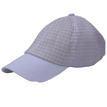 Three Layer Ventilated Beekeeping Veil in Round (3-Layer Hat, White P-Cap) - color: White P-CAP
