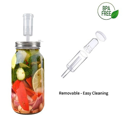Airlock Set Three-Piece Airlock Drilled #6 Stopper and Grommet for Fermentation, Brewing Wine, Beer Making, Sauerkraut, Pickles, Etc. (5 Pack)