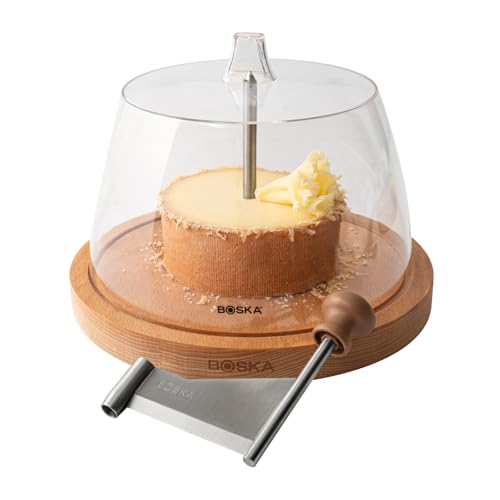Boska Cheese Curler Amigo Stainless Steel - Best for Tête de Moine or Girolle - Multifunctional Rust-Proof Shredder - Manual Handheld Flaker - 10 Year Warranty