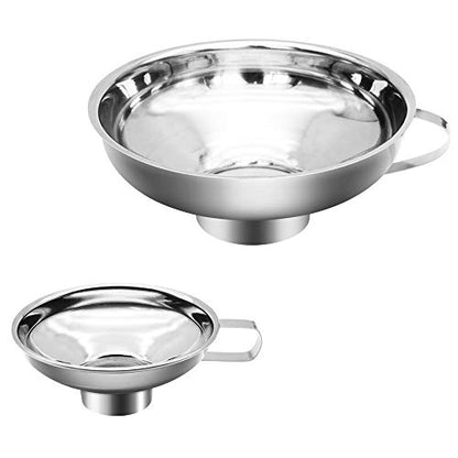 Stainless Steel Canning Funnel Set - 2 Pack for Wide and Regular Mason Jars - size: 2Pack Canning Funnel