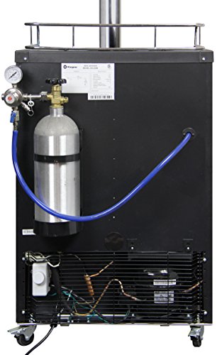 Kegco HBK309X-1 Keg Dispenser, 1 faucet without keg Black Stainless Steel - color: Black Stainless Steel, size: 1 Tap