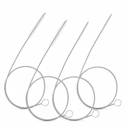 40 Inches 4-Pack Extra Long Cleaner Brush Set, Stainless Steel Pipe Cleaner Brushes for Straws, Kegerator Tubes, Siphon Hoses, Feeding Tubes, Sunroof Drains, Ice Maker Hoses, and More