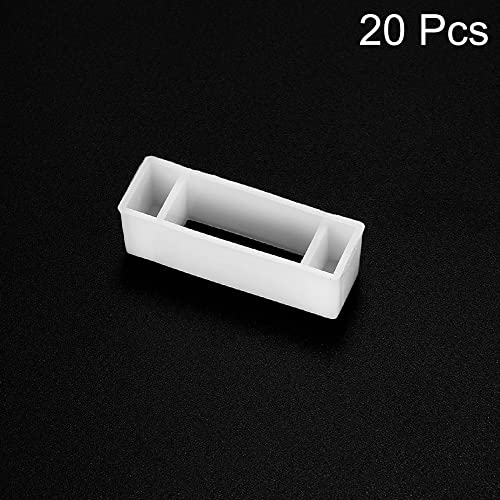 uxcell 20Pcs Plastic Beehive Frame Spacers, Beehive Frame Spacer for Beekeeper Beekeeping Tool Equipment, White
