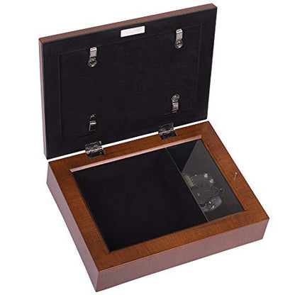 Cottage Garden Our Priest Woodgrain Inspirational Rope Trim Music Box Plays Ave Maria