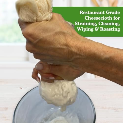 Regency Wraps 100% Cotton Cheesecloth For Straining, Basting Turkey, Canning, Cheese-making, Natural Standard, 2yd (Pack of 5) - size: 2yd (Pack of 5)