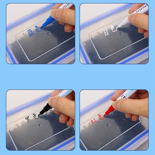 Individulized Freezer Marker Pen with Smudges Inks Ergonomic Designs for Easy Identification of Food and Samples Low Temperature Marker Pen - color: Blue