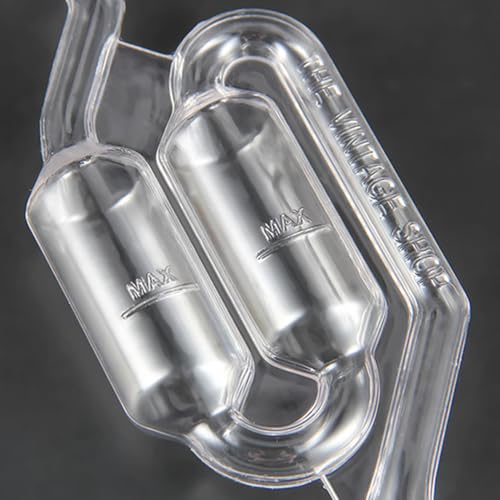 Bubble Airlock, Clear Fermentation Airlock, Food-Grade Homebrew Tool For Beer/Wine/Pickles, S-Shaped Water Seals With MAX Fill Line, Fits Most Jars & Crocks