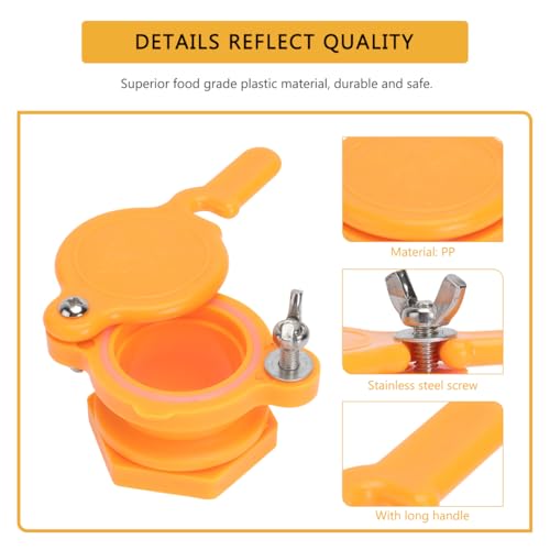 2 Pcs Honey Gate Valve for Bucket Beekeeping Equipment Tap with Pp Material Honey Extractor Valve for Apiary Supplies