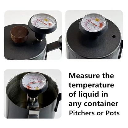 Milk Frothing Thermometer for Coffee Chocolate Cappuccino Frothy Milk Foam Stainless Steel Thermometer Latte Art Pen - color: Thermometer Latte Art Pen
