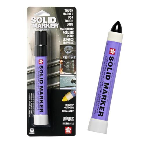 Sakura Solid Paint Markers - Permanent Marker Pens - Window, Wood & Glass Marker - Black Paint - 1 Pack - color: Black Paint