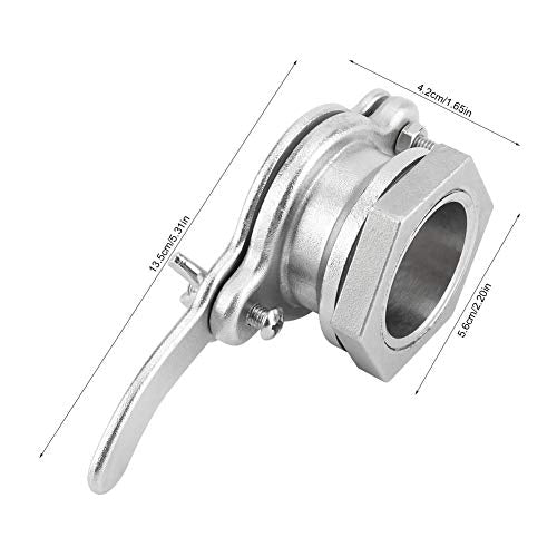 Fdit Bee Honey Bucket Tap Gate Valve Stainless Steel Hive Honey Extractor Tool Beekeeping Bottling Equipment