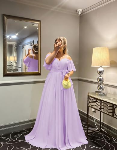 Plus Size V Neck Bridesmaid Dress with Pockets Flutter Sleeve Pleated Formal Evening Dresses ZU125 - color: Aqua Blue, size: 2