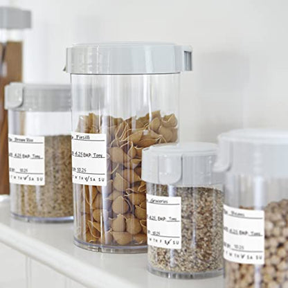 L LIKED 250 Dissolvable Labels 2"x 2" Use By Food Rotation Storage Label - size: 2"x2"/250labels/Black