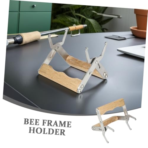 balacoo 3pcs Beehive Frame Gripper and Hive Frame Holder Beekeeping Tool with Wood Handle for Honey Harvesting and Hive Inspection