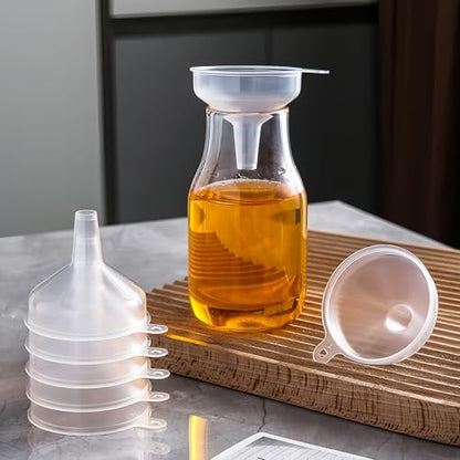 9 Pack Small Funnel Kit 3 Sizes with Droppers for Kitchen Bottles, Essential Oils, Capsules & Pet Souvenirs
