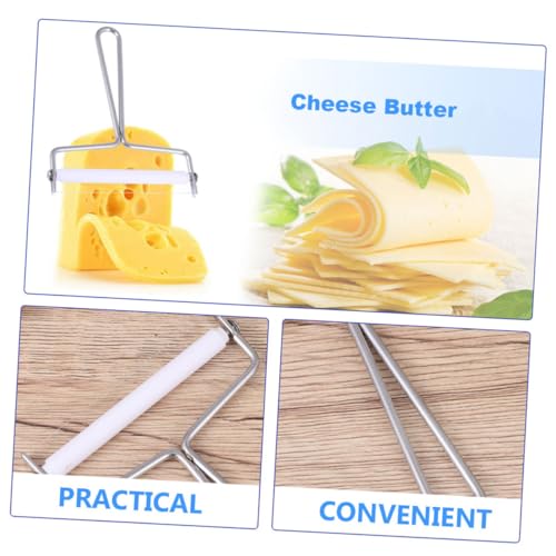 2pcs Stainless Steel Pastry Cutter Tool Cheese Knife for Kitchen Crinkle Slicer Multi Purpose Butter Scraper Easy Storage Design Efficient Cutting