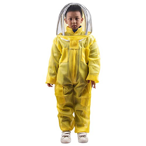 Professional Bee Suit for Kids and Girls 120cm-150cm Children Beekeeping Suit Beekeeper Suit for Courtyards and Bee - size: Height 138~150cm