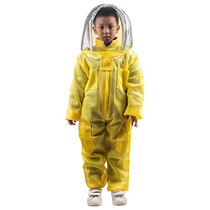 Professional Bee Suit for Kids and Girls 120cm-150cm Children Beekeeping Suit Beekeeper Suit for Courtyards and Bee - size: Height 120~138cm