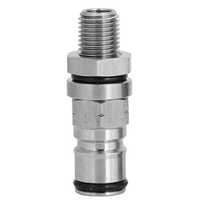 AUNMAS Gas Ball Lock Post, 304 Stainless Ball Lock Adapter, Keg Posts Parts with Pressure Relief Valve for HomeBrew Accessory