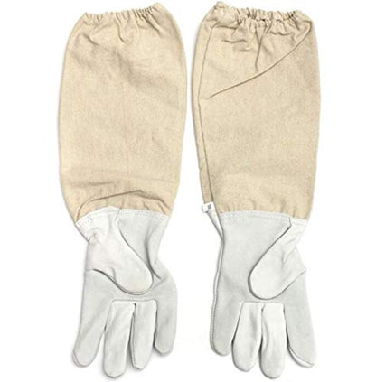 Beekeeper Professional Jumpsuit Suit Beekeeping Brown Space Suit with Self Supporting Veil for Bee Keepers Include Protective Gloves - size: XX-Large