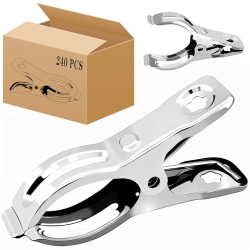BESTEEL Upgraded 240 PCS Garden Clips, Greenhouse Clamps 100% Stainless Steel Heavy Duty Greenhuose Clips for Netting - Strong Grip to Hold Down Shade Cloth or Plant Cover on Garden Greenhouse Hoops - size: 240PCS