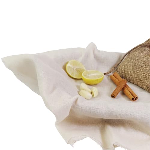 Fashion Track Cheese Cloths, 6 Pieces Grade 100 Hemmed Cheese Cloth Fabric Reusable Strainer 20x20 Inch, 100% Cotton Unbleached Muslin Cheesecloth for Straining, Kitchen, Cold Brew Coffee and Baking - size: Pack of 6