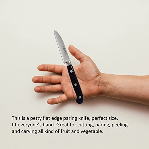 Paring Knife, MATTSTONE HILL 3.15" Small Kitchen Knife, Peeling Knife - German Steel, Triple Rivet Handle - size: 3.2"
