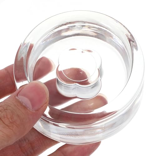 Wide Mouth Mason Jar Fermentation Glass Weight Lid, Heavy Jar Weight for Pickles and Fermentor Use, Multi-function Sturdy Glass Fermenting Cover