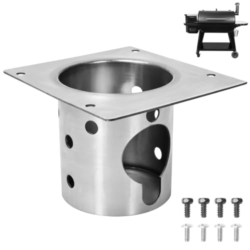 QuliMetal Fire Burn Pot Replacement Parts for Pit Boss Pro 1150/1600 Pellet Grills, Pit Boss PB1150PS2, PB1150PS3, PB1600PS1 Grills, Upgraded FirePot Accessories with Screws - size: Fire Burn Pot for Pit Boss 1150