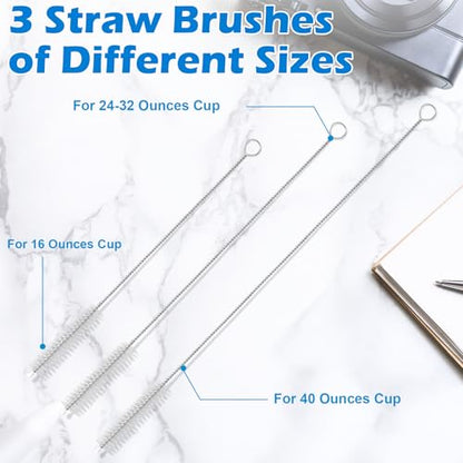 Palksky 5 in 1 Water Bottle Cleaning Brush Set, Multifunctiona Brush and Straw Cleaner for Owala/Stanley/Hydro/Yeti/Simple Modern Cup Accessories - size: 7 Pack