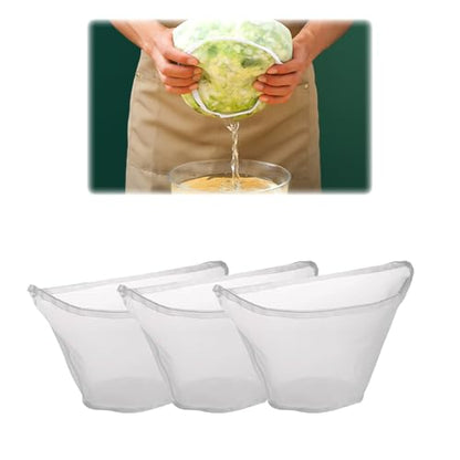 3 Pcs Cheese Cloth Bag for Straining, 2026 New Cheesecloth Bags Nut Milk Bag Reusable Straining Bags, Cheesecloth for Dumpling Fillings, Cooking and Juicing (Small) - color: Small