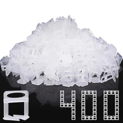 DGSL Tile Leveling System, 400-Piece Tile Spacers Clips 1/16 Inch Tile Tools, Tile Installation Tools for Professional Ceramic Tile and Stone Installation - size: 1/16*400