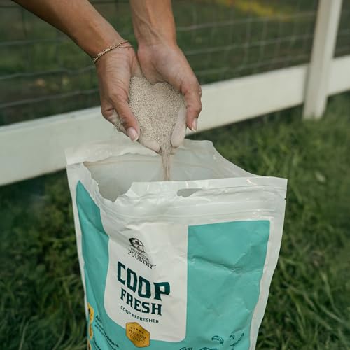 2 Pack Coop Fresh Chicken Coop Deodorizer & Coop Refresher, 25 lb, Natural Odor Eliminator w/ Food Grade Diatomaceous Earth, Moisture Absorber, Fly Control Support & Deep Litter Bedding Treatment
