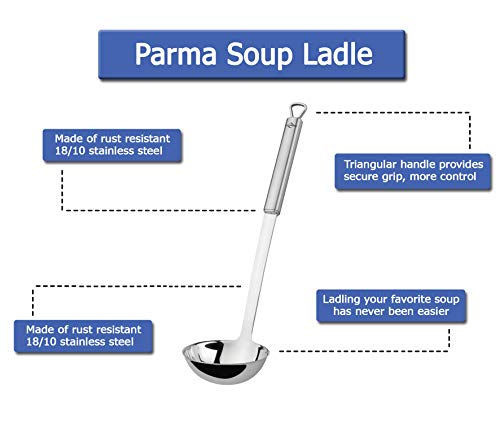 Küchenprofi Soup Ladle - 12.5-Inch Silver - Stainless Steel Kitchen Utensil & Serving Spoon for Soup, Sauce & Gravy - style: Soup Ladle