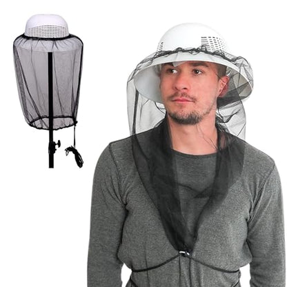 Ultra-Fine Bee & Mosquito Head Net Mesh - Lightweight, Breathable Protection for Beekeeping, Gardening, Hiking & Camping.