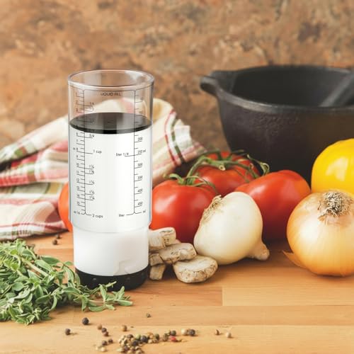 6 Pcs Adjustable Measuring Cups Set Includes 2 Cup Push up Measuring Cup and 5 Measurings Spoon for Peanut Butter 4 in 1 Liquid Dry Semi Solid Ingredient Home Cooking Tool - size: 2 cups