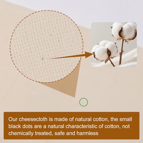 5 PCS Cheese Cloths, 36x36 Inch Cheesecloth Reusable Unbleached, Cheese Cloths for Straining, Cheese Making,Juicing,Baking & Cooking.