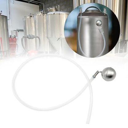 Beer Keg Ball Float Silicone Tube Stretchability Metal Homemade Ball for Conical Rounder Fermenter Attachments, Float Ball - size: Float ball