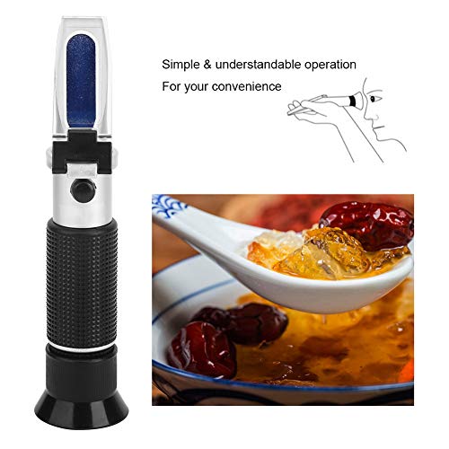 Emoshayoga Veterinarian Refractometer for Colostrum refractometro Refractometer Sugar Test Meter 0 20% with Accurant Index for Automatic Temperature Compensation