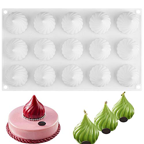 OCPO KITCHEN Russian Tale Silicone Mold for Baking Mousse Cake, Candy, Pastry, Chocolate, Cupcake, Jelly, Pudding, Cake Decoration Mold, 3D Russian Tale Shape (15-Cavity) - style: Russian Tale (15-Cavity)