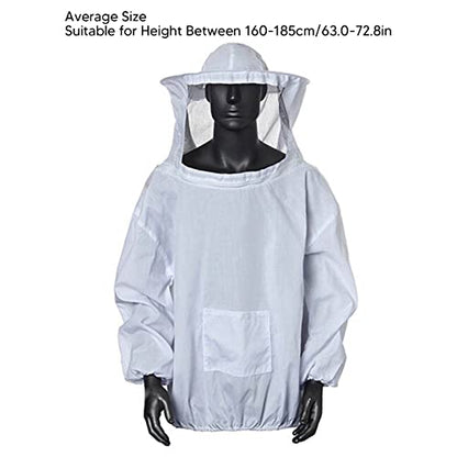 Beekeeping Suit - Beekeeping Jacket Professional Total Ventilated Beekeeping Protective Jacket with Veil Hood(Camouflage Green)
