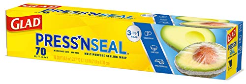 Glad Press'n Seal Plastic Food Wrap | 70 Square Foot | Roll | Pack of 2 - size: 70 Sq Ft (Pack of 2)
