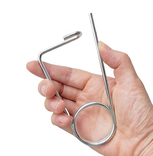 Steel Brooch Shape Open Safety pin Spring pin, Quick Lock line Lock pin Locking Fasteners for Farm Lawn Garden Hooks (0.13x3.15 in(3.2x80 mm)-8Pcs) - size: 0.13x3.15 in(3.2x80 mm)-8Pcs